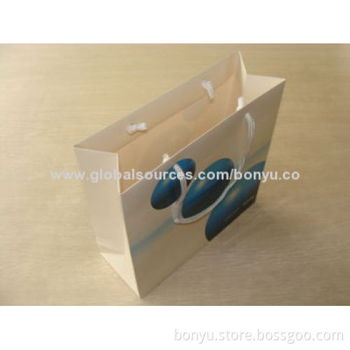Retail paper bags, made of recycled paper/eco-friendly, suitable for shopping, OEM/ODM are welcome